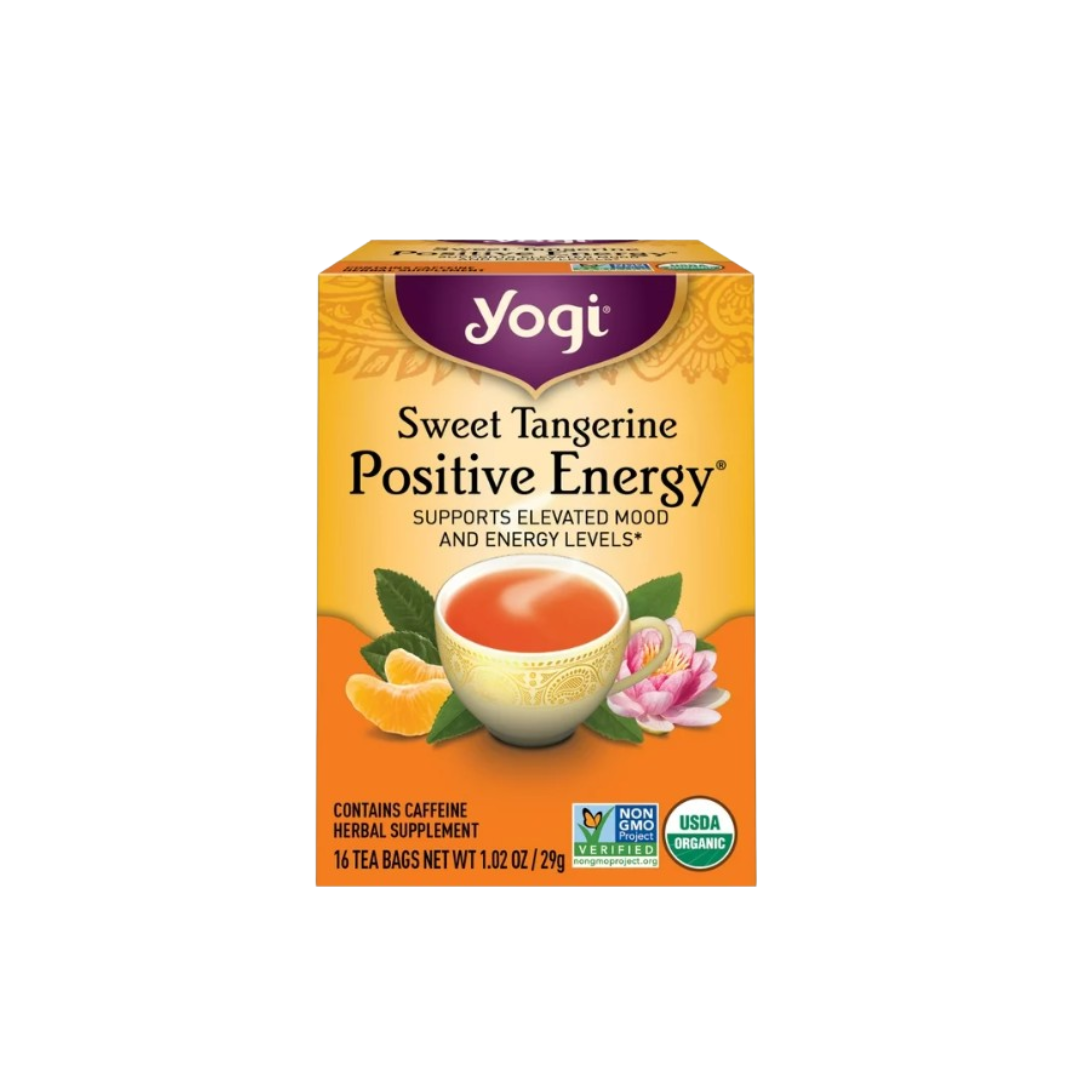 Yogi Tea Sweet Tangerine Positive Energy, Organic Black Tea Bags, 16 Count