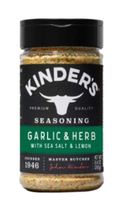 Kinder's Garlic and Herb with Sea Salt and Lemon Pepper Seasoning Blend (8.6 Oz)