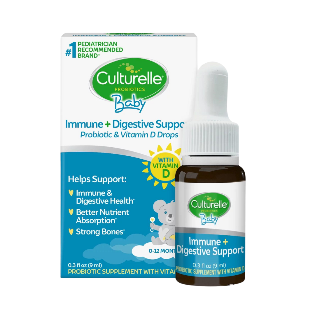 Culturelle Baby Immune + Digestive Support Probiotic Drops for Infants & Newborns - 0.3 fl oz