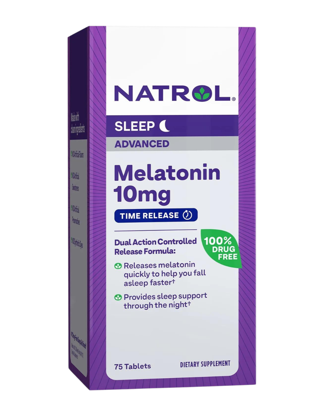 Natrol® Sleep Advanced Melatonin Time Release Tablets, Nighttime Sleep Aid, 10mg, 75 Count