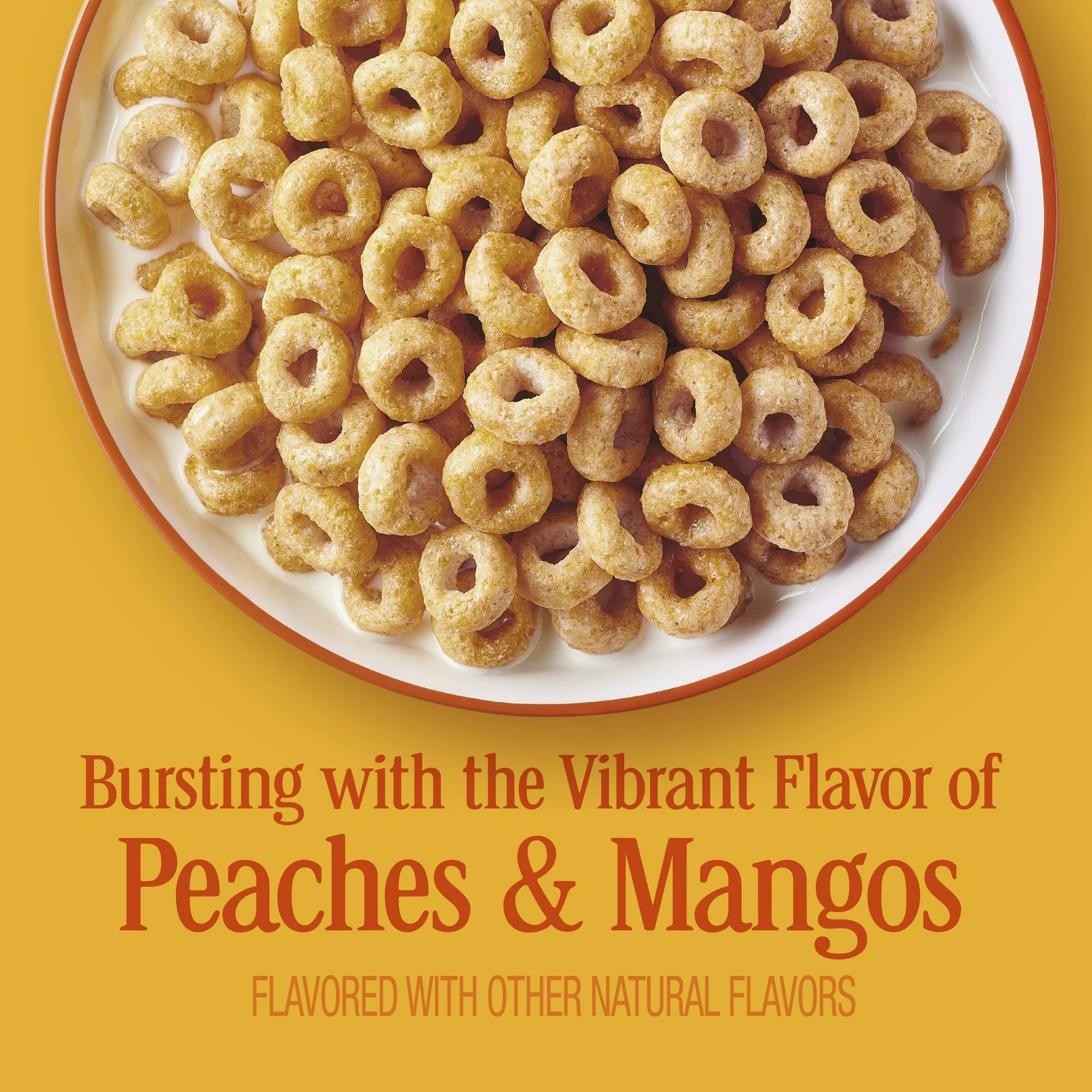 Peach Mango Cheerios Cereal, Limited Edition, Family Size, 18.1 oz