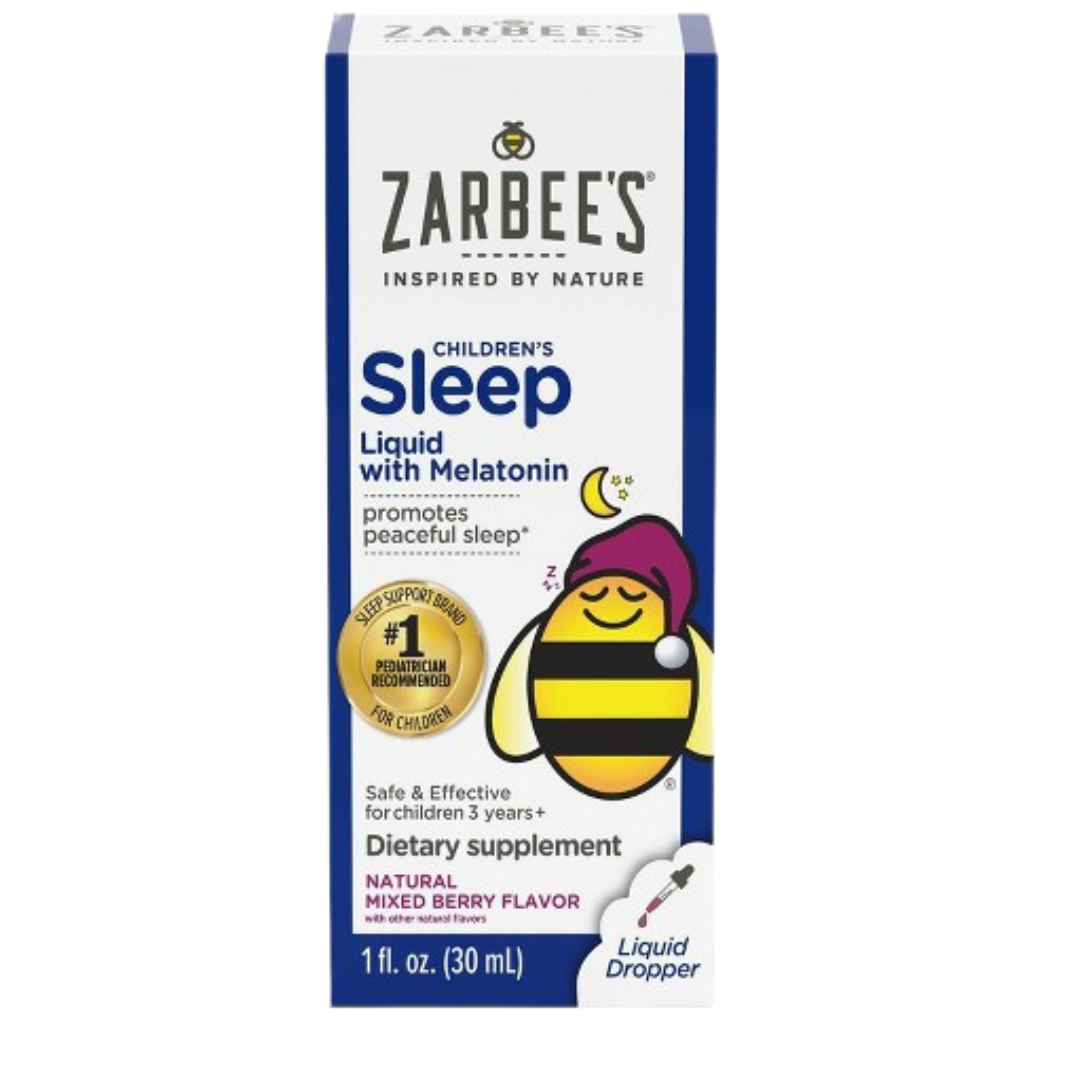 Zarbee's Naturals Sleep Liquid With Melatonin For Children, 1oz