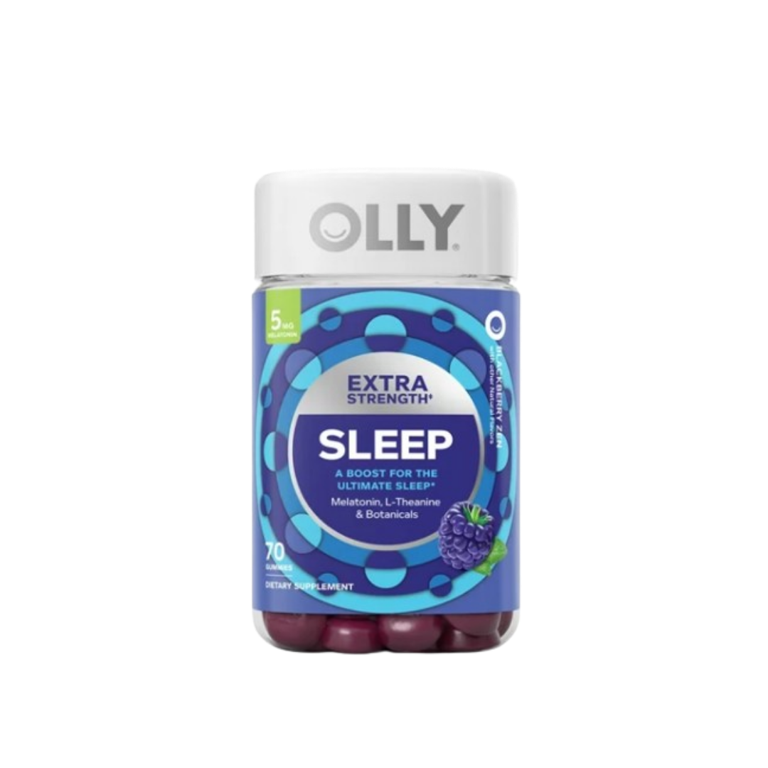 OLLY Extra Strength Sleep Gummies Pouch with 5mg Melatonin - Blackberry Zen - 70ct