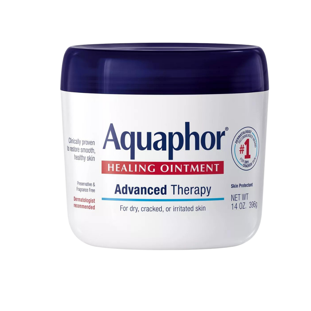 Aquaphor Healing Ointment Skin Protectant Advanced Therapy Moisturizer for Dry and Cracked Skin Unscented - 14oz