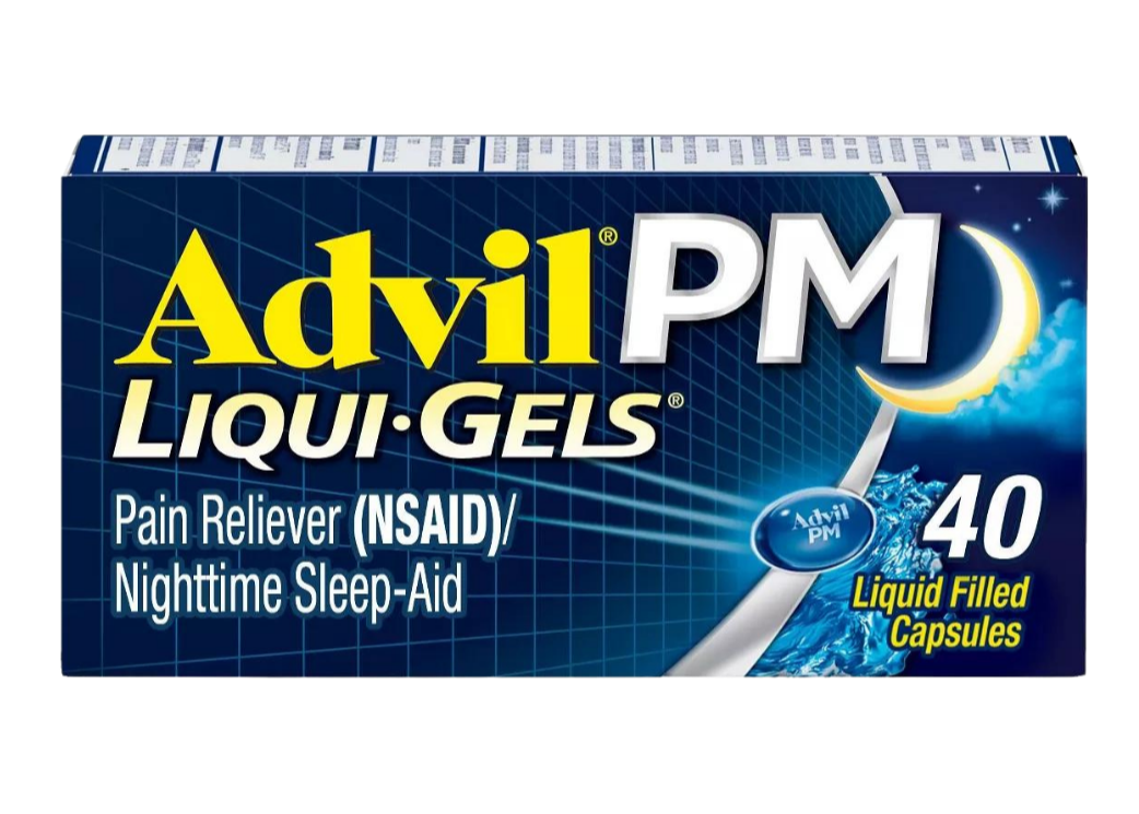 Advil PM Liqui-Gels Pain Reliever/Nighttime Sleep Aid Liquid Filled Capsules - Ibuprofen (NSAID)