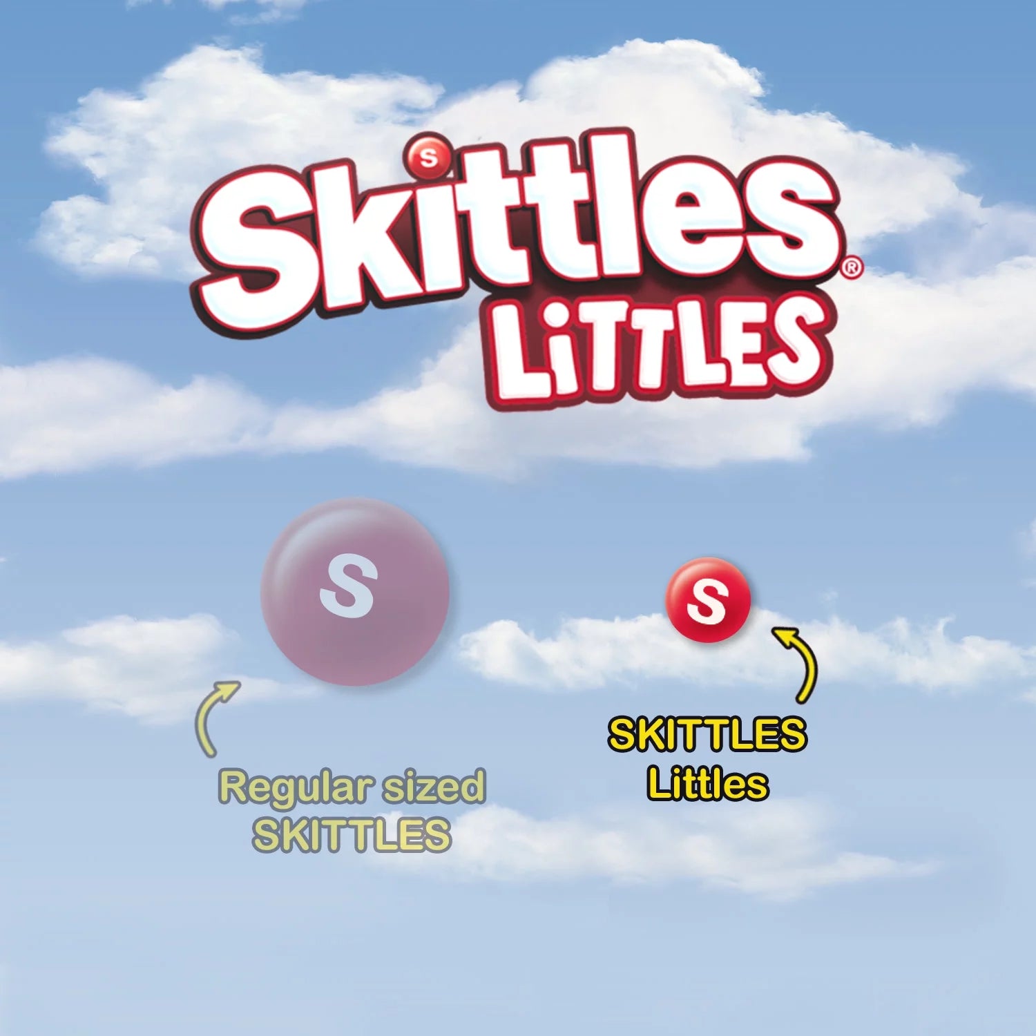 SKITTLES LITTLES Original Chewy Candy, Grab N Go, 7.2 Oz Resealable Bag