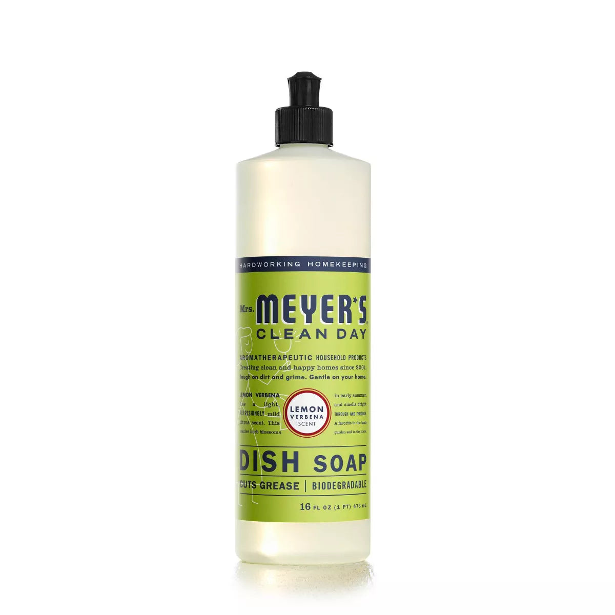 Mrs. Meyer's Clean Day Lemon Verbena Liquid Dish Soap - 16 fl oz
