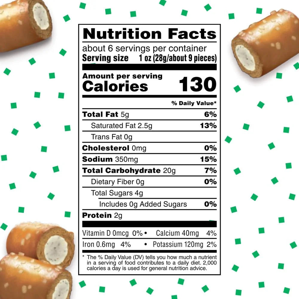 COMBOS Ranch Dip Baked Pretzel Stuffed Snacks, 6.3 Oz Bag (Pack of 12)