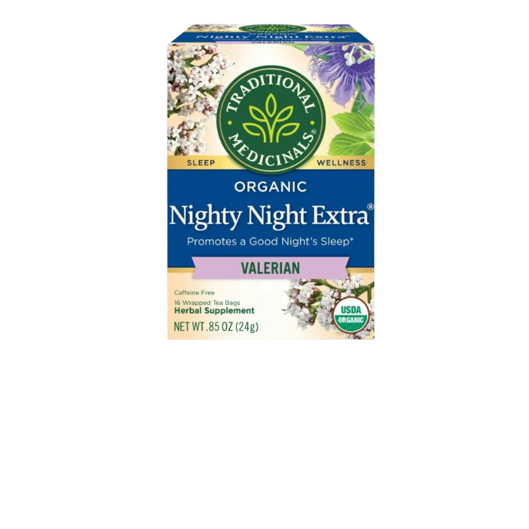 Traditional Medicinals Organic Nighty Night Valerian Herbal Tea - 16ct