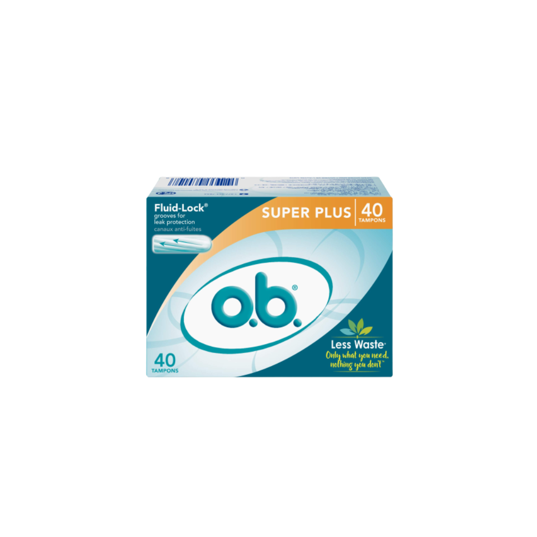 o.b. Applicator-Free Digital Tampons - Unscented - 40ct