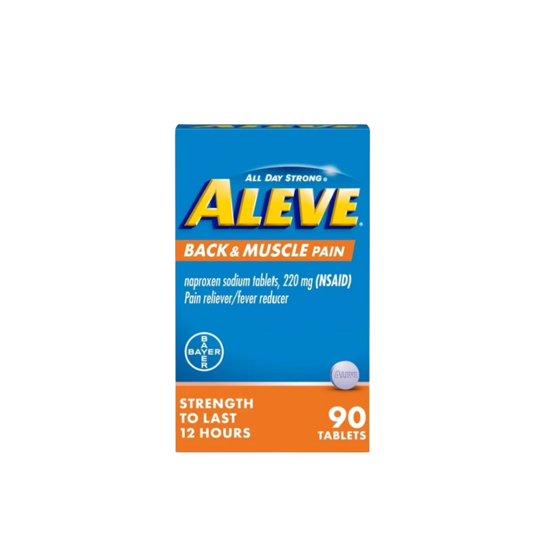 Aleve Naproxen Sodium Pain Reliever Back and Muscle Pain Tablet  - 90ct