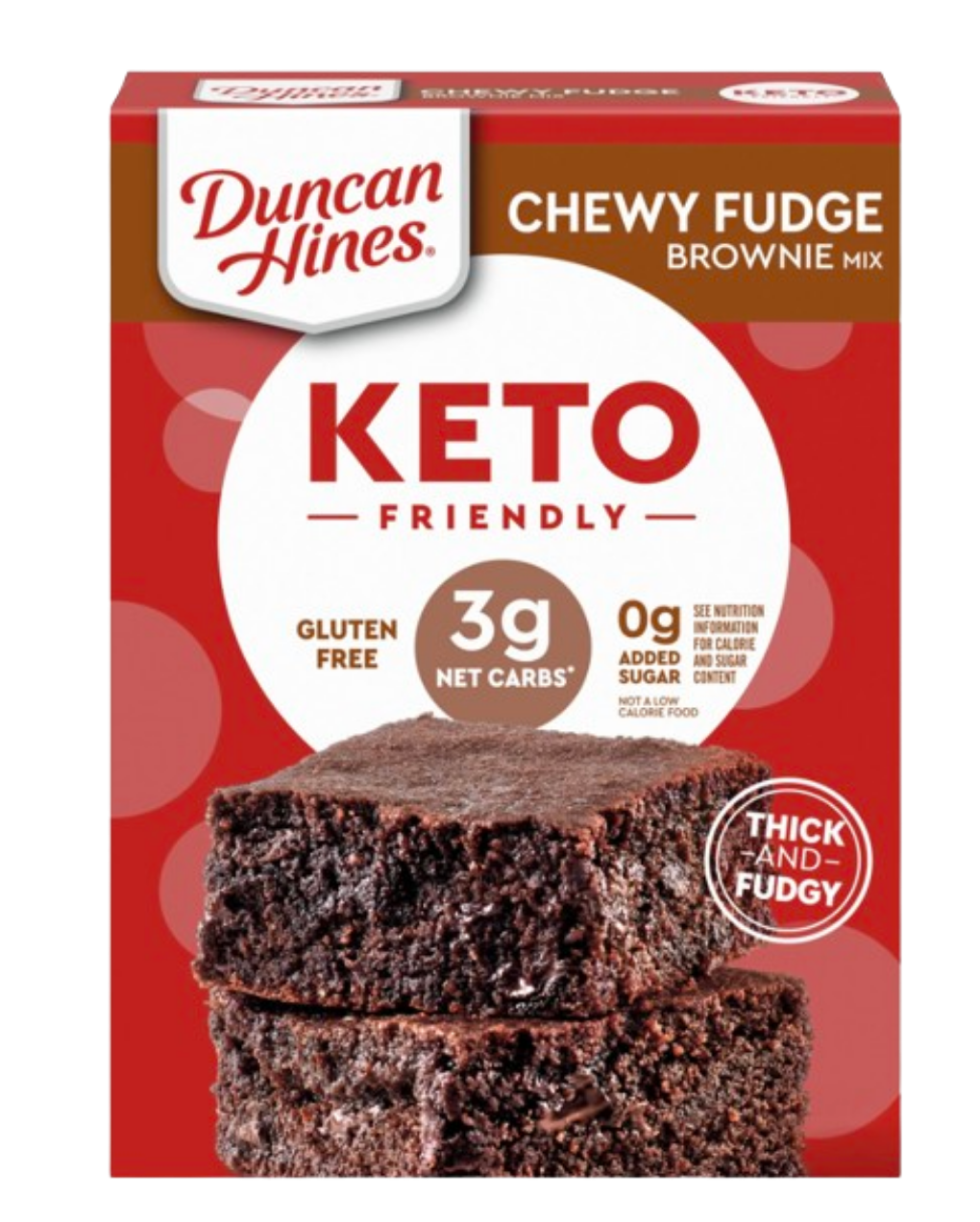 Duncan Hines Keto Friendly Chewy Fudge Brownie Mix, 10 oz