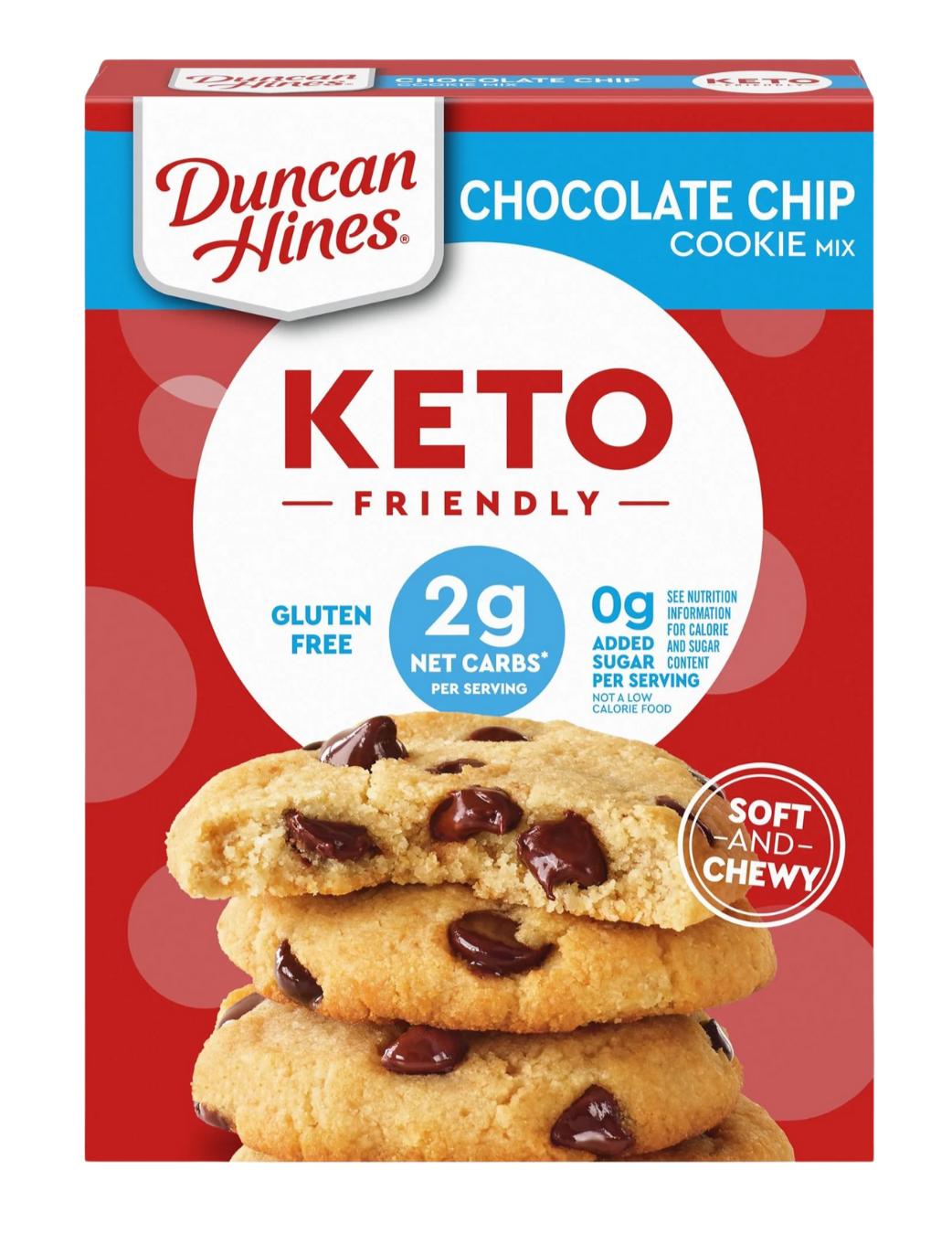 Duncan Hines Keto Friendly Chocolate Chip Cookie Mix, 8.8 oz