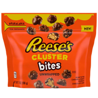 Reese's Cluster Bites Peanut Butter, Caramel and Peanuts Candy, Bag 7 oz