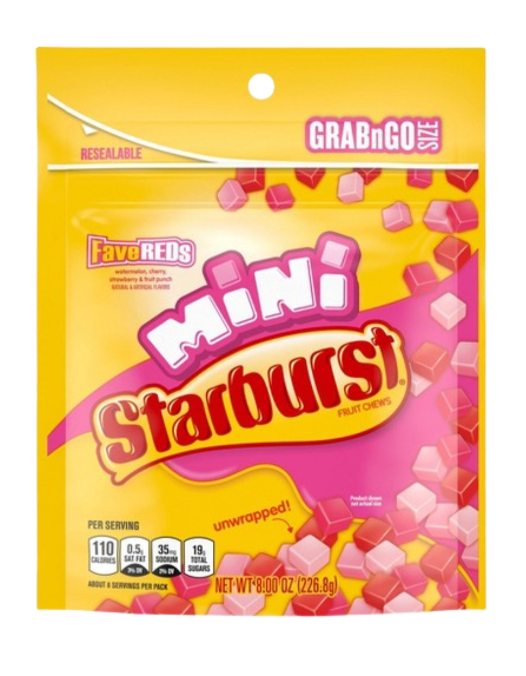 Starburst Favereds Fruit Chewy Candy Grab N Go - 8 oz Bag