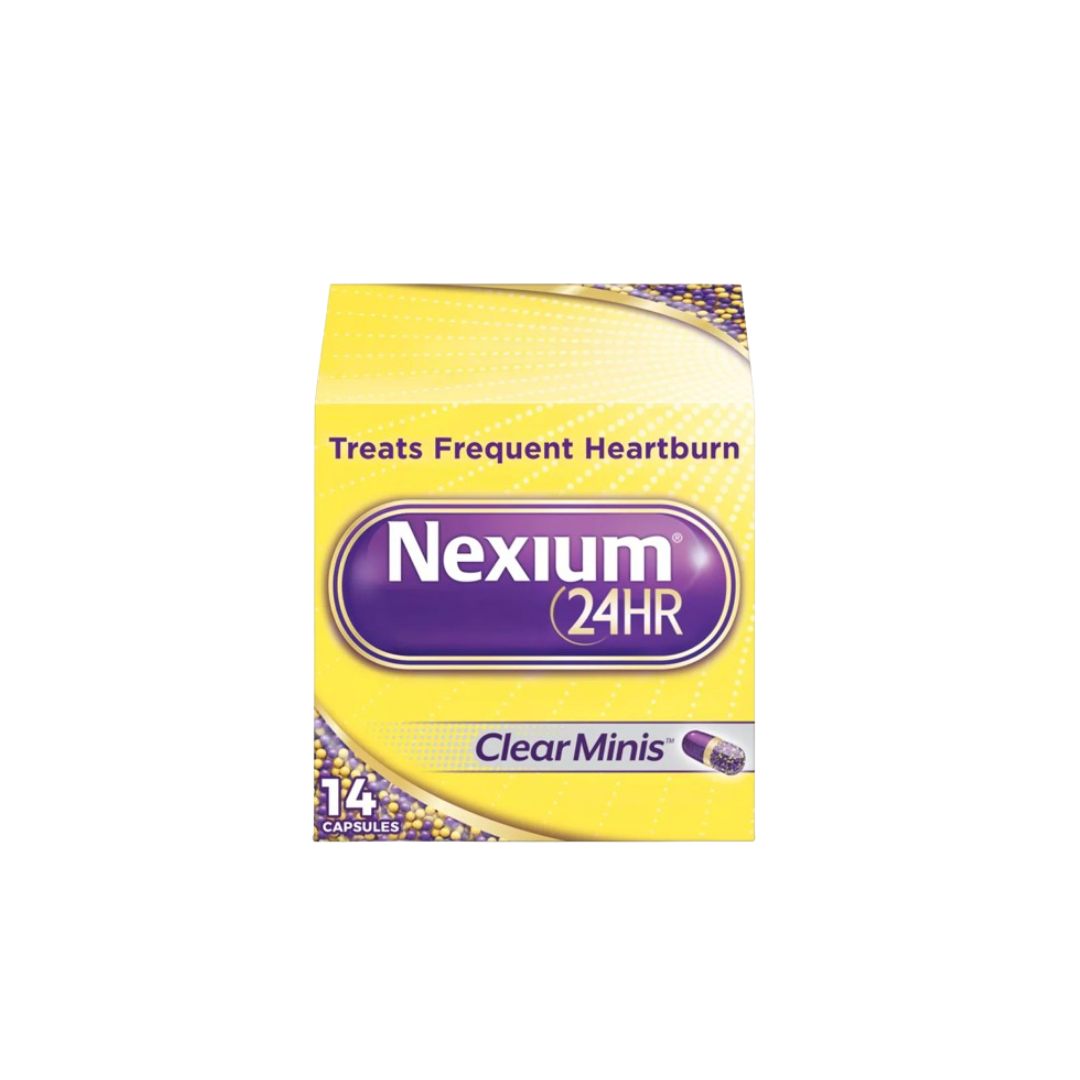 Nexium 24HR ClearMinis Delayed Release Heartburn Relief Capsules, Esomeprazole Magnesium Acid Reducer - 14ct