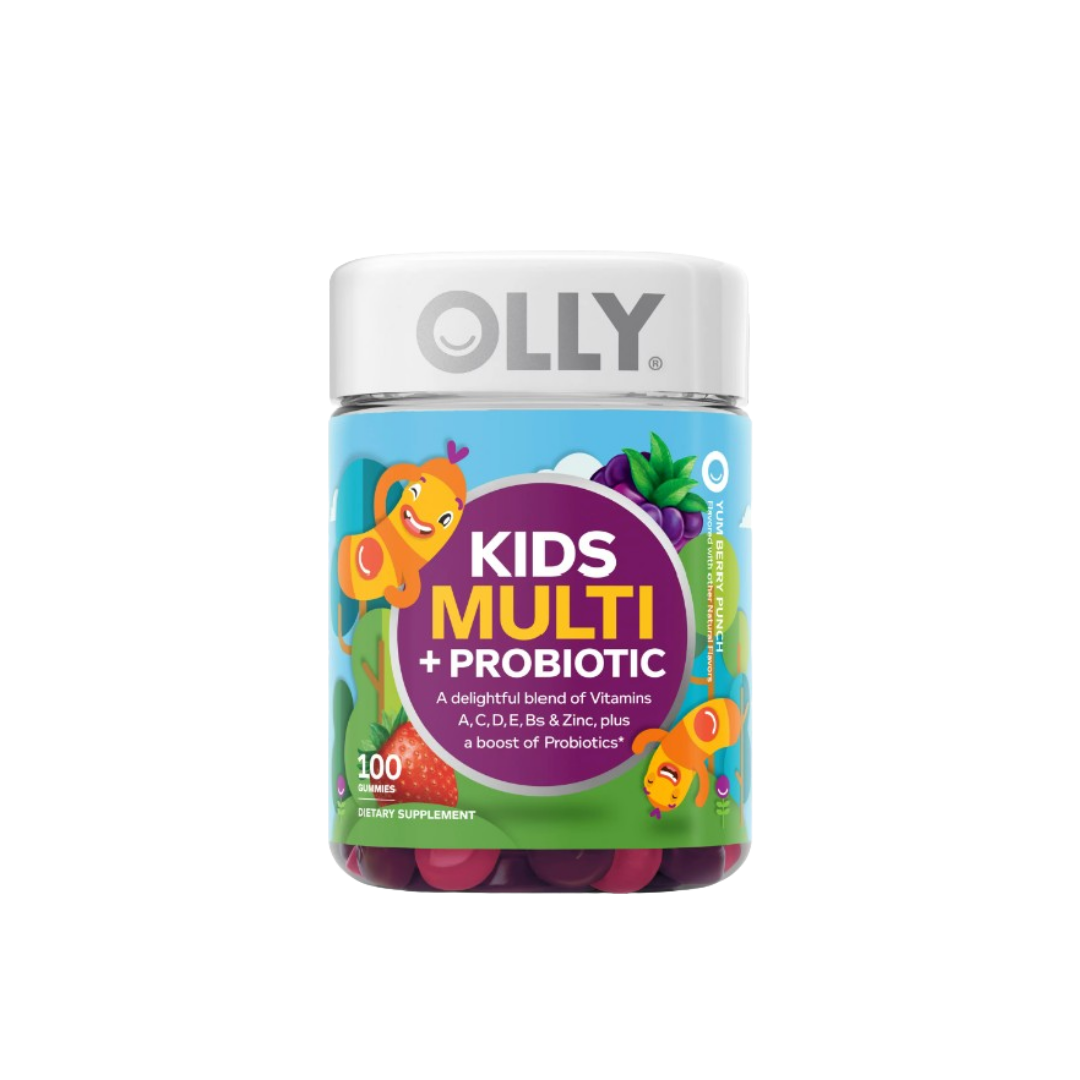 OLLY Kids' Multivitamin + Probiotic Gummies - Berry Punch - 100ct