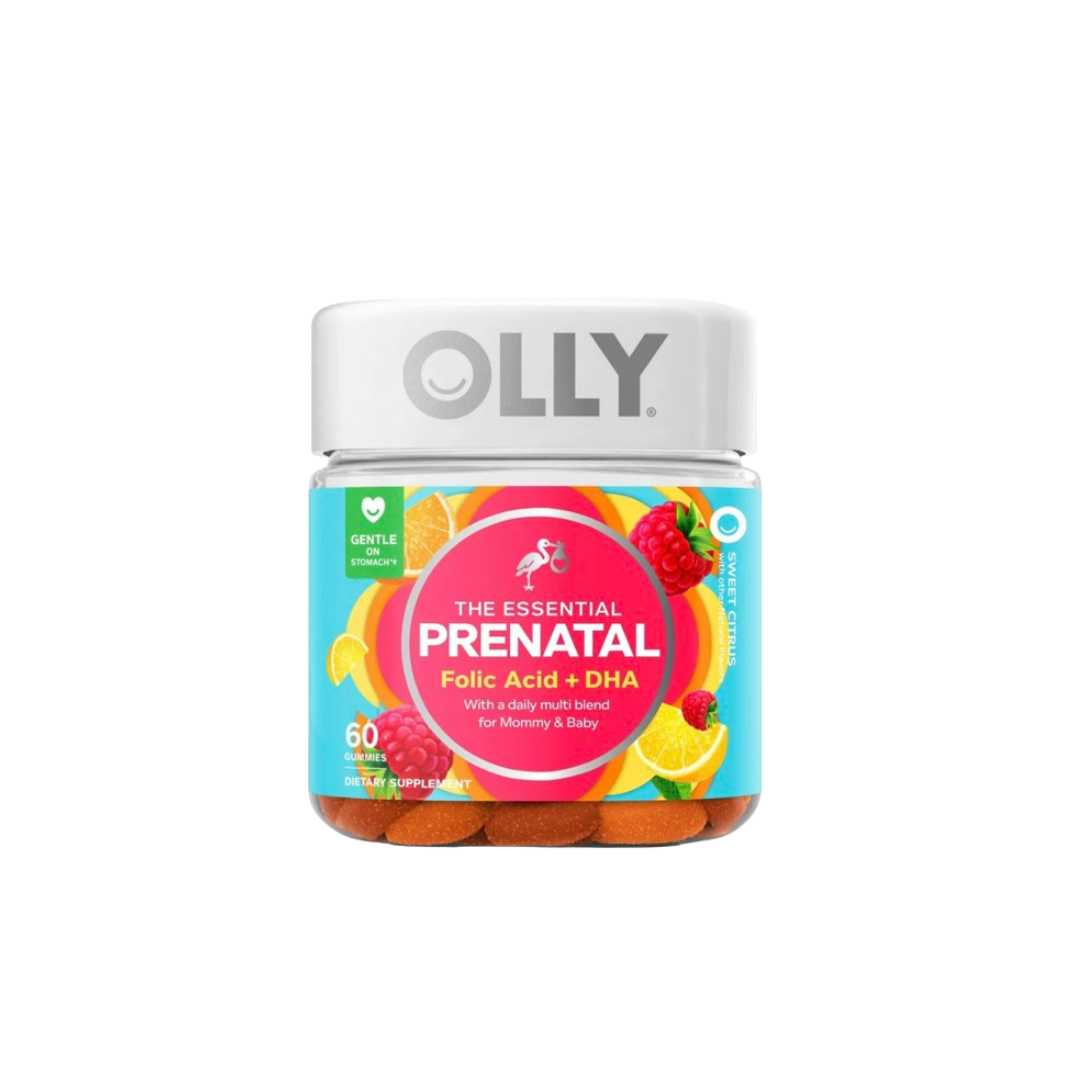 OLLY Essential Prenatal Multivitamin Gummies - Sweet Citrus - 60ct