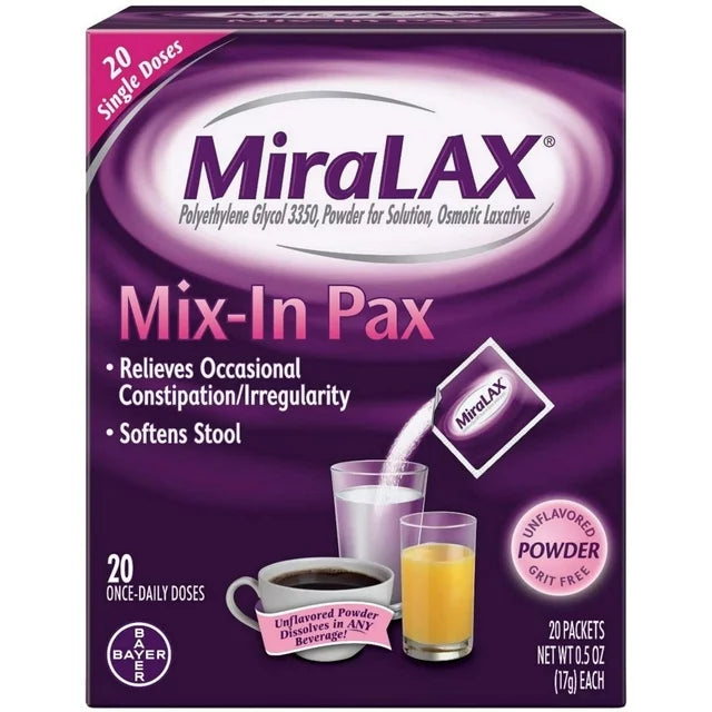 MiraLAX Mix-In Pax, 20 Packets