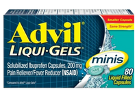 Advil Pain Reliever/Fever Reducer Liqui-Gel Minis - Ibuprofen (NSAID)