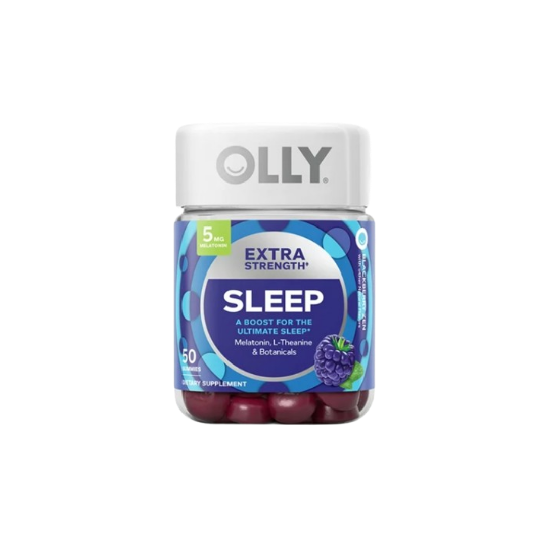 OLLY Extra Strength Sleep Gummies Pouch with 5mg Melatonin - Blackberry Zen - 50ct