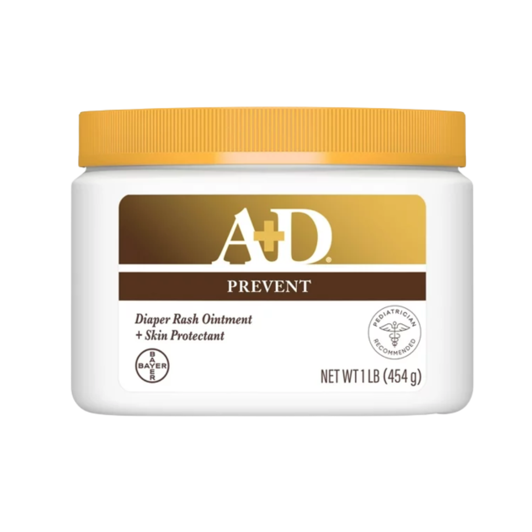 A+D Baby Diaper Rash Ointment, Baby Protectant with Vitamins A and D - 16oz