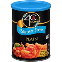 4C Foods Gluten Free Plain Crumbs Canister, 12 Oz