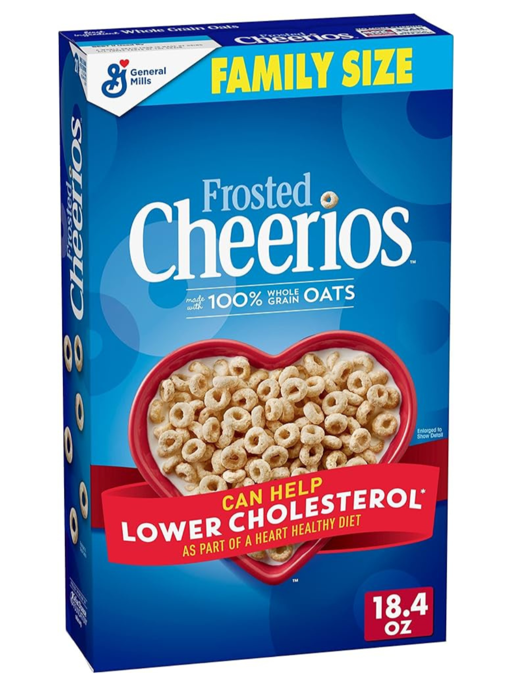 Frosted Cheerios, Heart Healthy Cereal, Family Size, 18.4 OZ