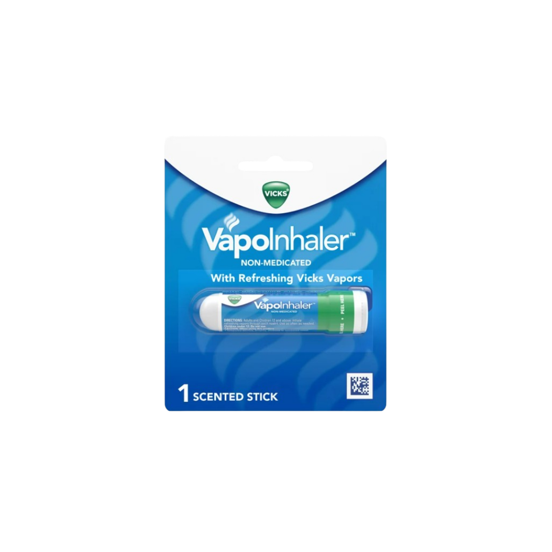 Vicks Vapoinhaler Portable Non-Medicated Nasal Inhaler, Menthol, 1 Ct