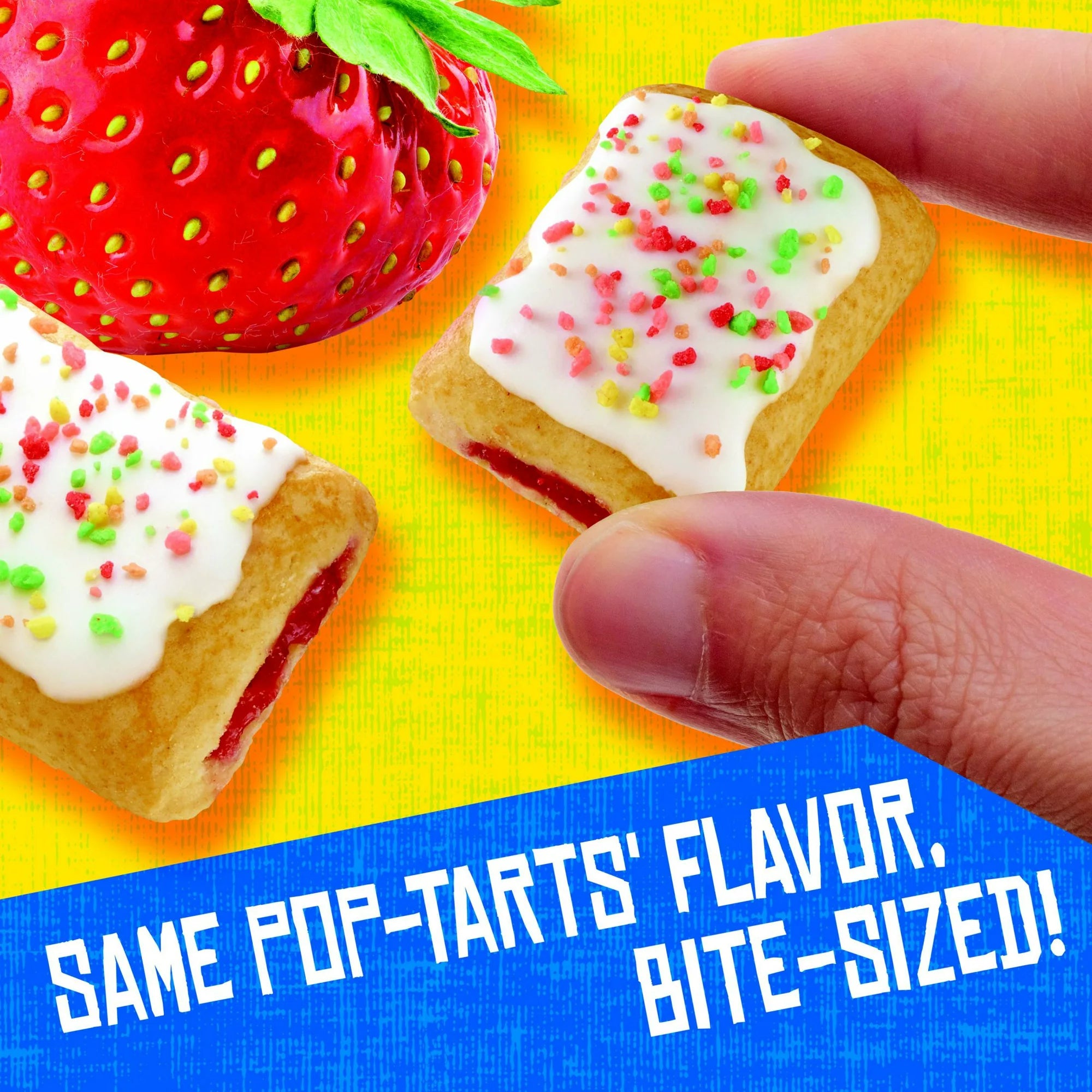Pop-Tarts Frosted Strawberry Baked Pastry Bites, Shelf-Stable, Ready-to-Eat, Instant, 10 Count Box