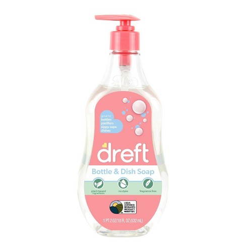 Dreft Bottle & Dish Soap Cleaner - 18 fl oz