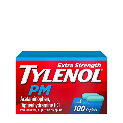 Tylenol PM Extra Strength Pain Reliever & Sleep Aid Caplets, 100 Ct